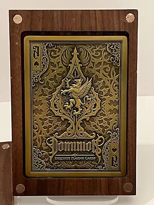 Dominion Metal Playing Card In Wood Box • $50