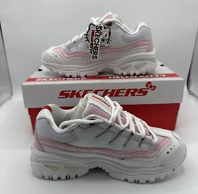 New Skechers X Hello Kitty Collaboration White/Pink Sneaker Size 7.5 Womens • $149.95