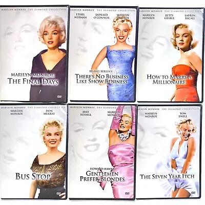 Marilyn Monroe The Diamond Collection 6 DVD Set Collectors Edition • $26.95