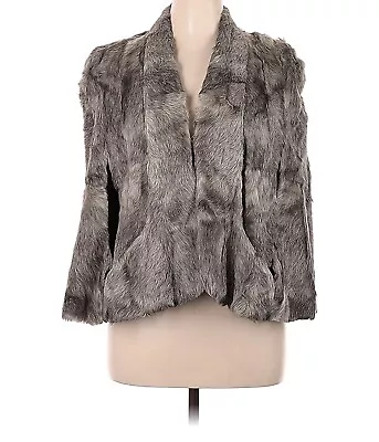 Vintage Chandler's Silver Gray Fur Stole Cloak Cape Wedding Wrap Shrug • $68