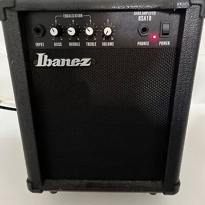 Good Condition Ibanez BSA10 Bass Amplifier Great Sound Bass Speaker • $29