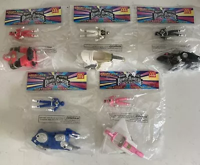 Set Of 5 Power Rangers Vintage 1994 McDonald’s Happy Meal Toys. Missing 1 Toy! • $54