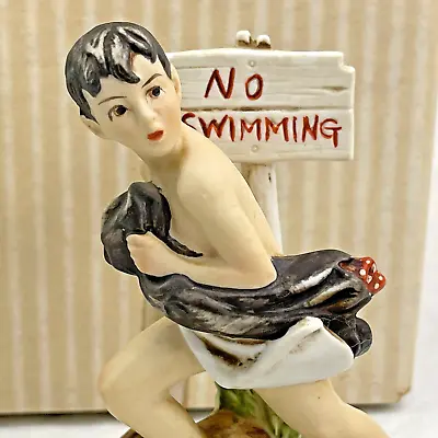 Norman Rockwell Museum No Swimming Porcelain Figure By David Grossman Japan • $10