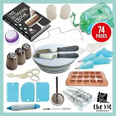 The Kit Company™ Cake Decorating Kit | 74 Pcs Of Baking Gifts Equipment & Too • £29.67