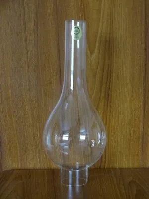OIL LAMP CHIMNEY Single Glass Base 1.3/4  X 10  Tall 43mm Base  NEW • £14.99