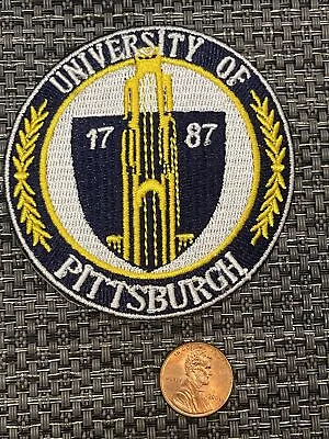 $6.89 • Buy University Of Pittsburgh Vintage Embroidered Iron Patch  3” X 3”