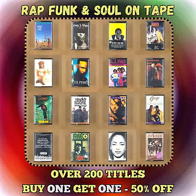 BUILD UR OWN LOT CASSETTE TAPES 60s 70s 80s 90s FUNK SOUL RAP HIP HOP R&B REGGAE • $9.99