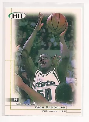 2001 Zach Randolph Hit #19 Rookie Michigan State Spartans Memphis Grizzlies • $3.99