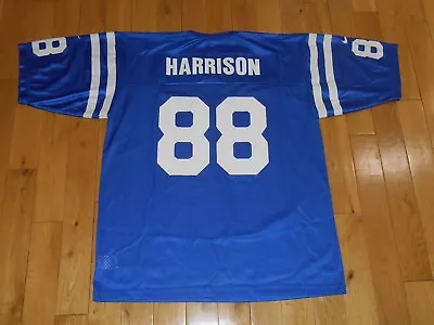 Vintage 1990s Nike MARVIN HARRISON INDIANAPOLIS COLTS NFL Team REPLICA JERSEY XL • $50.99