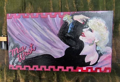 Original MAE WEST Hand Painted KEEPSAKE BOX Movie SEX 11  FOLK ART Signed OOAK • $49.99