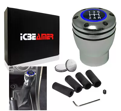 JDM Racing Style Aluminum Manual Stick Shift Knob 5 6 Speed LED Blue Light U189 • $21.59