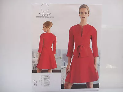 Vogue 1317 V1317 CHADO RALPH RUCCI Misses' Dress Pattern Sz 8-16 Or 16-24 • $17