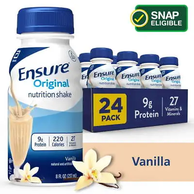 Ensure Original Vanilla Nutrition Shake 24 Pack Complete And Balanced Nutrition • $37.18