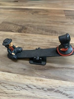 $25 • Buy Vintage Cast Iron By Wilton Amish Boy And Girl On See Saw
