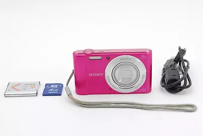 [NEAR MINT] SONY Digital Camera DSC-W810 Pink Cyber Shot 6.0x Zoom From JAPAN • $124.99