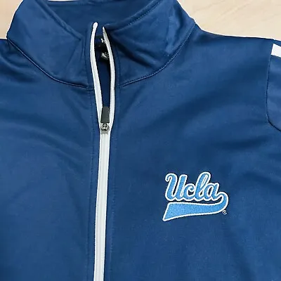 UCLA Bruins Zip Up Jacket Dark Blue Baby Blue Logo Holloway Size XL • £26.98