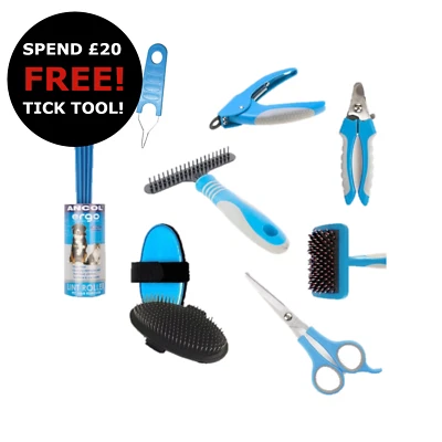 £9.99 • Buy Ancol Ergo Dog Grooming Products Comb Brush Slicker Tick Scissors