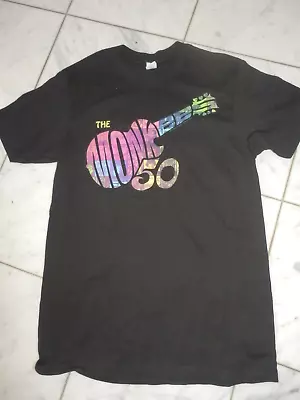 The Monkees 50 Years Good Times 2016 Concert Tour T-Shirt Black Shirt Size S • $29.99