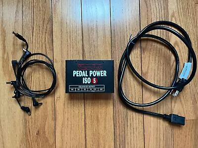 Voodoo Lab Pedal Power ISO 5 Guitar Pedal Power Supply W/power Cables 9V 12V 18V • $68