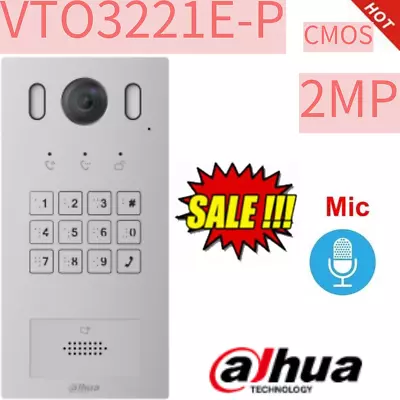 Dahua VTO3221E-P Villa Door Station Keyboard Video Intercom Video Door Phone • $233.99