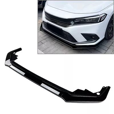 Front Bumper Lip Splitter Spoiler Body Kit For Honda Civic 11th Gen. 2021-2023 • £57.14