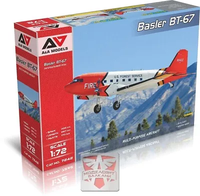 1/72 A&A 7242 Basler BT-67 (DC-3) Turboprop Utility Aircraft Plastic Kit • $46.95