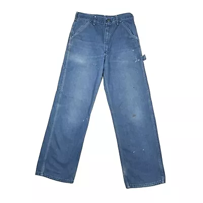 Vintage 70s Sears Denim Carpenter Jeans - 51481 - Men’s 28 X 30 • $34.99