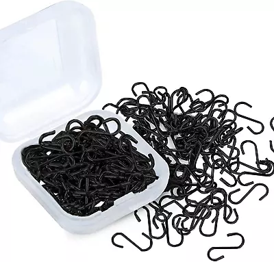 200 Pieces 0.55 Inch Mini S Hooks Connectors Metal S Shaped Hooks Wire Hanging H • $15.61