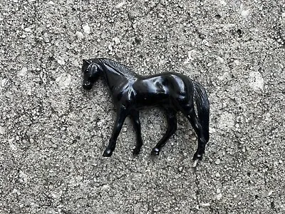 Vintage Breyer Hartland Horse Tinymite Glossy Black Thoroughbred Stablemate • $6