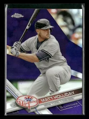 2017 Topps Chrome #3 Matt Holliday Purple Refractor #/299 • $3.29