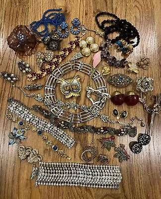 Vtg High End Repair Jewelry Lot Givenchy Carolee Weiss Art Kramer Boucher BSK • $25