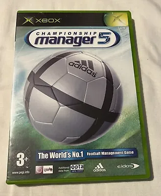 Championship Manager 5 - Microsoft Xbox Game PAL Complete With Manual • £2