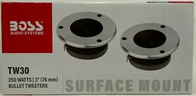 BOSS Audio - TW-30 - 3  250W Bullet Dome Flush Super Tweeters - 4 Ohm - Pair • $39.95