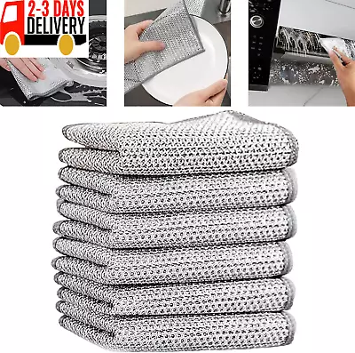 Double Layer Multifunctional Non-Scratch Wire Dishcloth Steel Wire Dish Towel  • $18.99