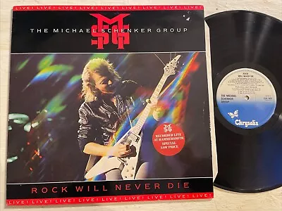 The Michael Schenker Group Rock Will Never Die Live LP Chrysalis 1984 1st UK EX! • $39.99