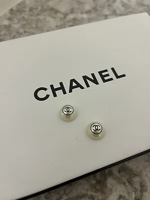 Chanel Beauty Buttons Pearls! Vintage! Set Of 2 Free Fast Shipping!! • $36