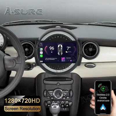 2+32G Car Stereo Radio GPS For BMW Mini Cooper Coupe Clubman CarPlay Android 13 • $245.65