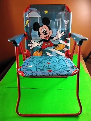 £21.81 • Buy Mickey Mouse Disney Girls Foldable Red Patio Chair Hearts With Armrests 