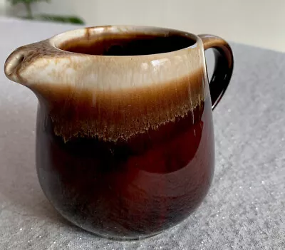 Vintage MCM McCoy USA Pottery #7020 Brown Drip Glazed Creamer Pitcher • $9