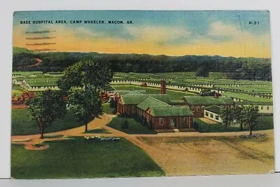 Macon Georgia Base Hospital Near Camp Wheeler 1943 To Brockton Pa Postcard N13 • $6.95