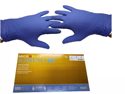 Microflex SU-690 Supreno SE Blue Nitrile Medical Exam Gloves - 100 Count • $16.95