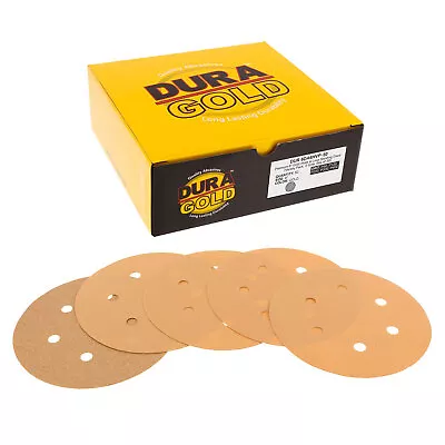 Variety Pack - 6  Gold Hook & Loop 6-Hole Sanding Discs For DA Sanders Box Of 50 • $19.99