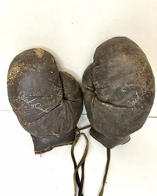 Vintage Jack Dempsey Leather Boxing Gloves Antique Gloves • $31