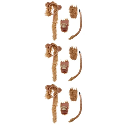 £32.60 • Buy 3 Sets  Of Costumes Props Lion Birthday Party Favor Kids Lion Dress Up