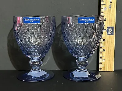 2 Villeroy & Boch Boston Red Water Goblets- Germany- New With Tags • $29.99
