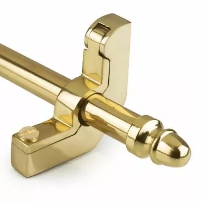Acorn Finial Polished Brass Stair Rods (9mm) With Free Cutting Service • £10.79