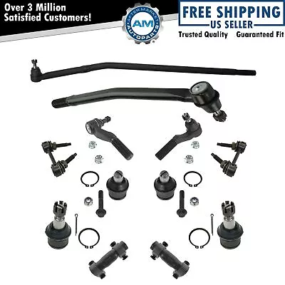 12pc Steering Suspension Kit Ball Joints Tie Rods Sway Bar Ends Drag Link • $179.72