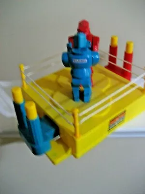 Rockem Sockem Robots - Blue And Red And Yellow Ring Men Etc. Good Used Conditi • $14.49