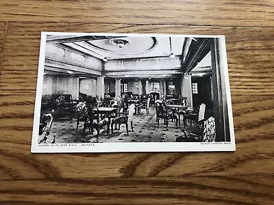 £5.92 • Buy RMS Aquitania Postcard Tourist Smoke Room / Cunard White Star