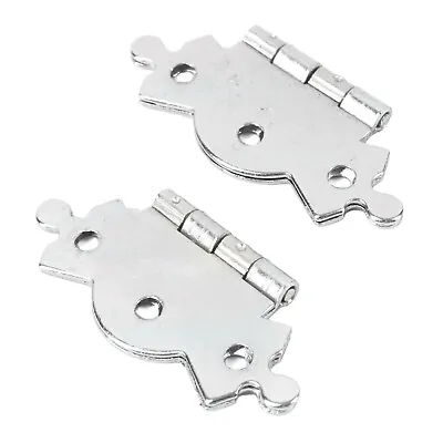 20 X POLISHED CHROME BUTTERFLY BUTT HINGE 50mm/2  Ornate Cupboard/Cabinet Door • £16.56